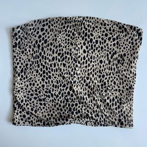 Brandy Melville Leopard Print Tube Top